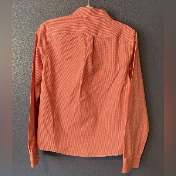 Abercrombie & Fitch Red and White Gingham Casual Button Down Shirt | Small - Picture 2 of 4